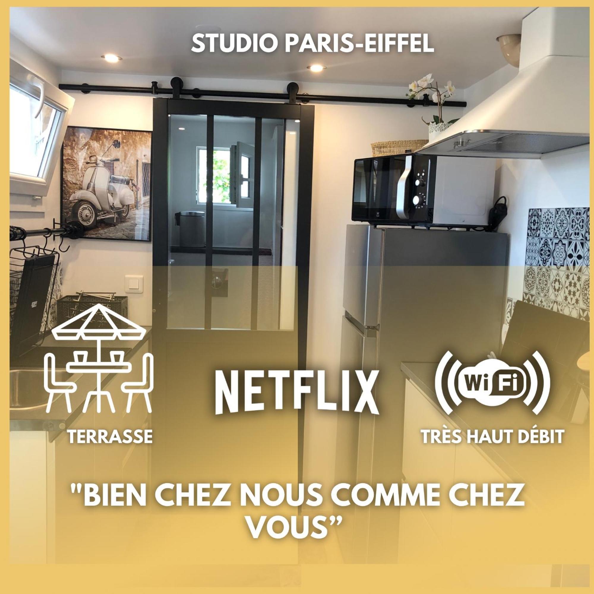 庞坦Paris-Eiffel, Bienvenue -Terrasse -Netflix公寓 外观 照片